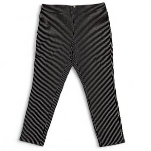 Who What Wear Black Pinstripe Pants